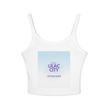 Lilac City Spokane Tank Top — Women's Spaghetti Strap Crop