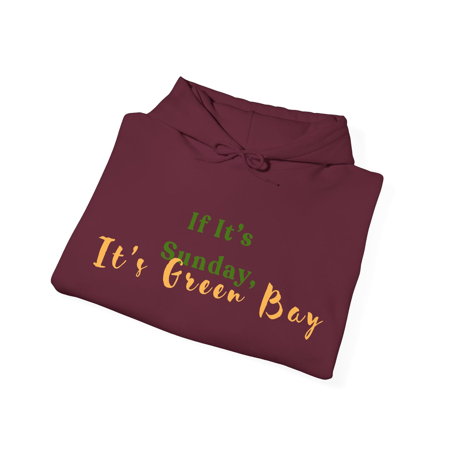 Green Bay Fan Gear Heavy Blend Hooded Sweatshirt | Cozy Sundays | True North