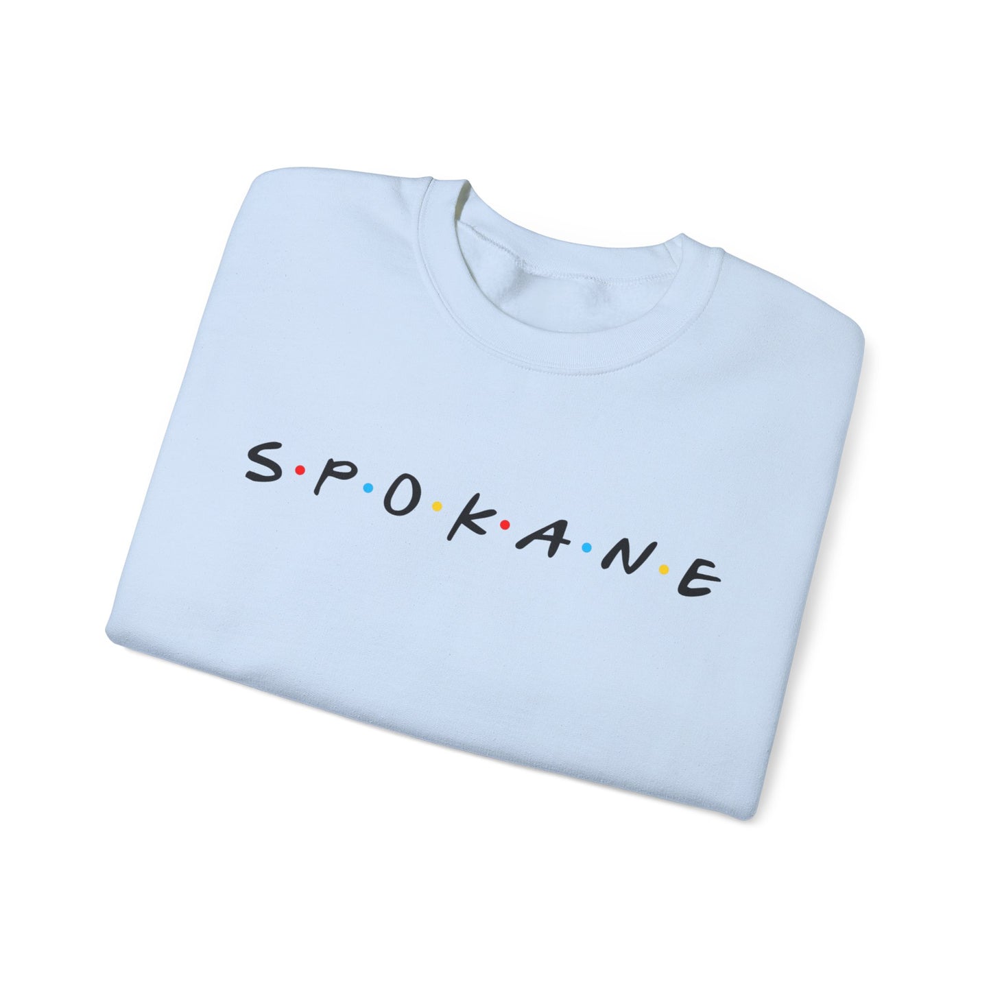 Spokane Crewneck Sweatshirt — Minimal City Name Pullover