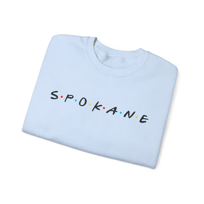 Spokane Crewneck Sweatshirt — Minimal City Name Pullover