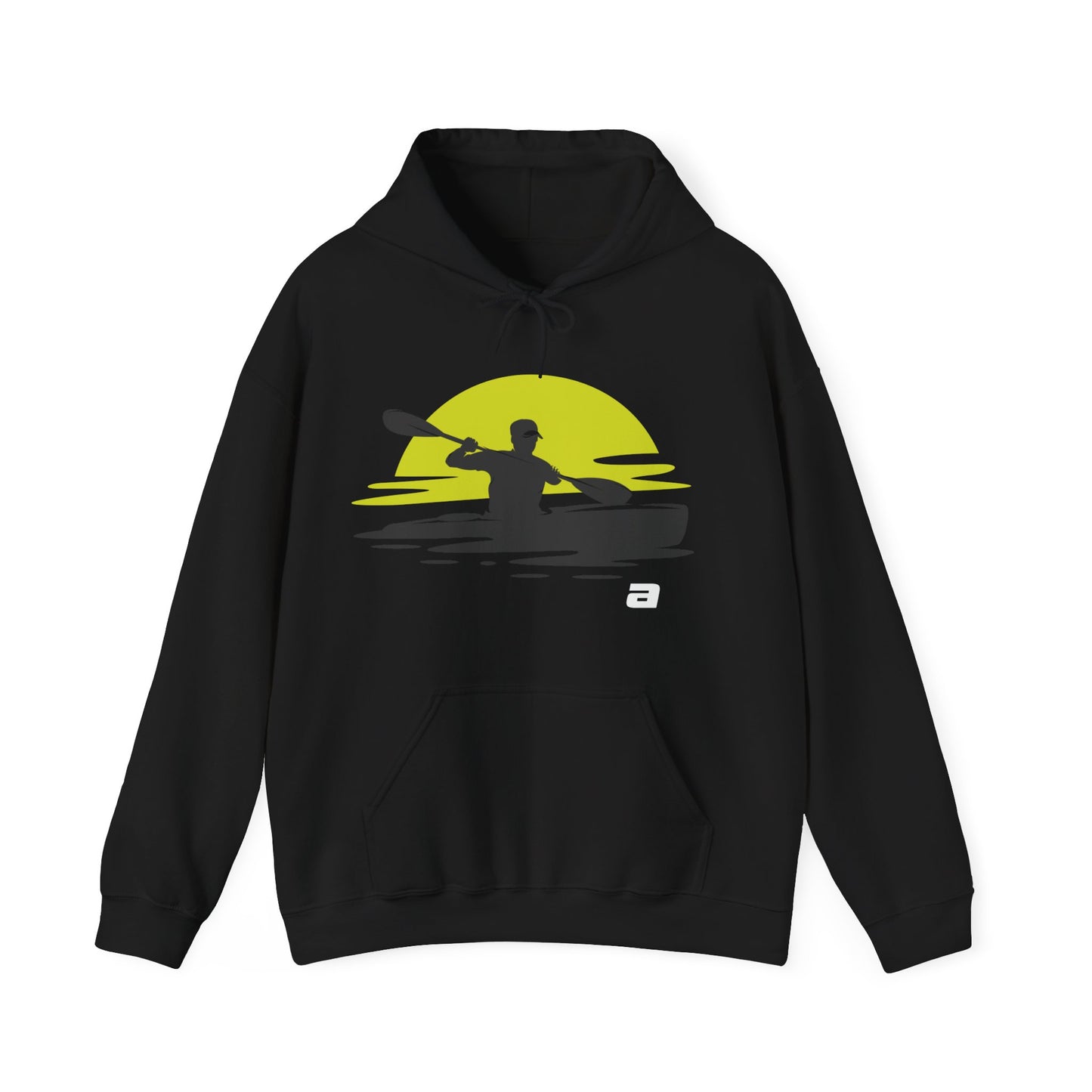 Sunset Kayaker Hooded Sweatshirt | Kayaking Lovers | True North