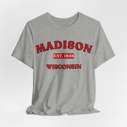 Madison Wisconsin Established 1848 JERSEY Tee