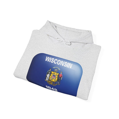 Madison Wisconsin Flag Hoodie Men/Unisex 1848 | Comfort Blend | True North