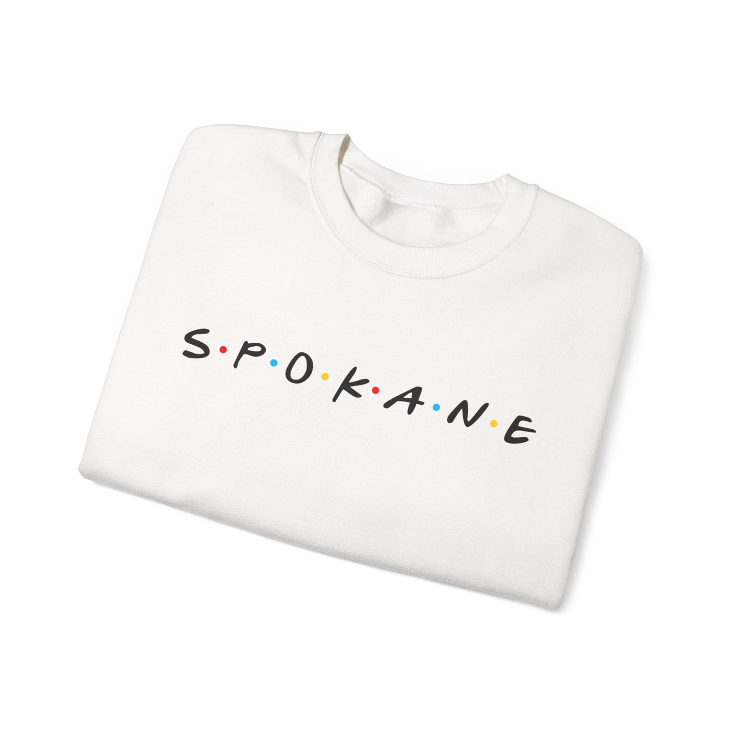 Spokane Crewneck Sweatshirt — Minimal City Name Pullover