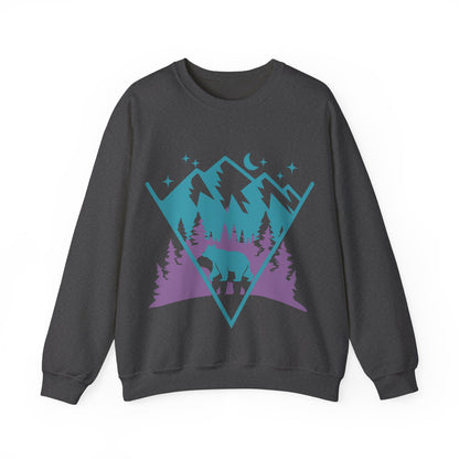 Mountain Adventure Crewneck Sweatshirt | Cozy Outdoor Pullove | True North