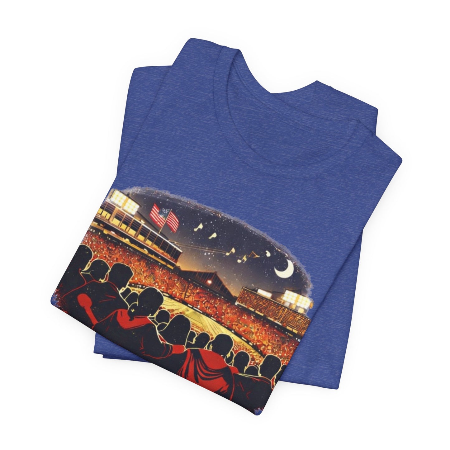 Camp Randall Stadium Football T‑Shirt – Retro Night Game Crew JERSEY Tee MADISON