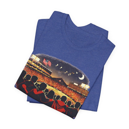Camp Randall Stadium Football T‑Shirt – Retro Night Game Crew JERSEY Tee MADISON