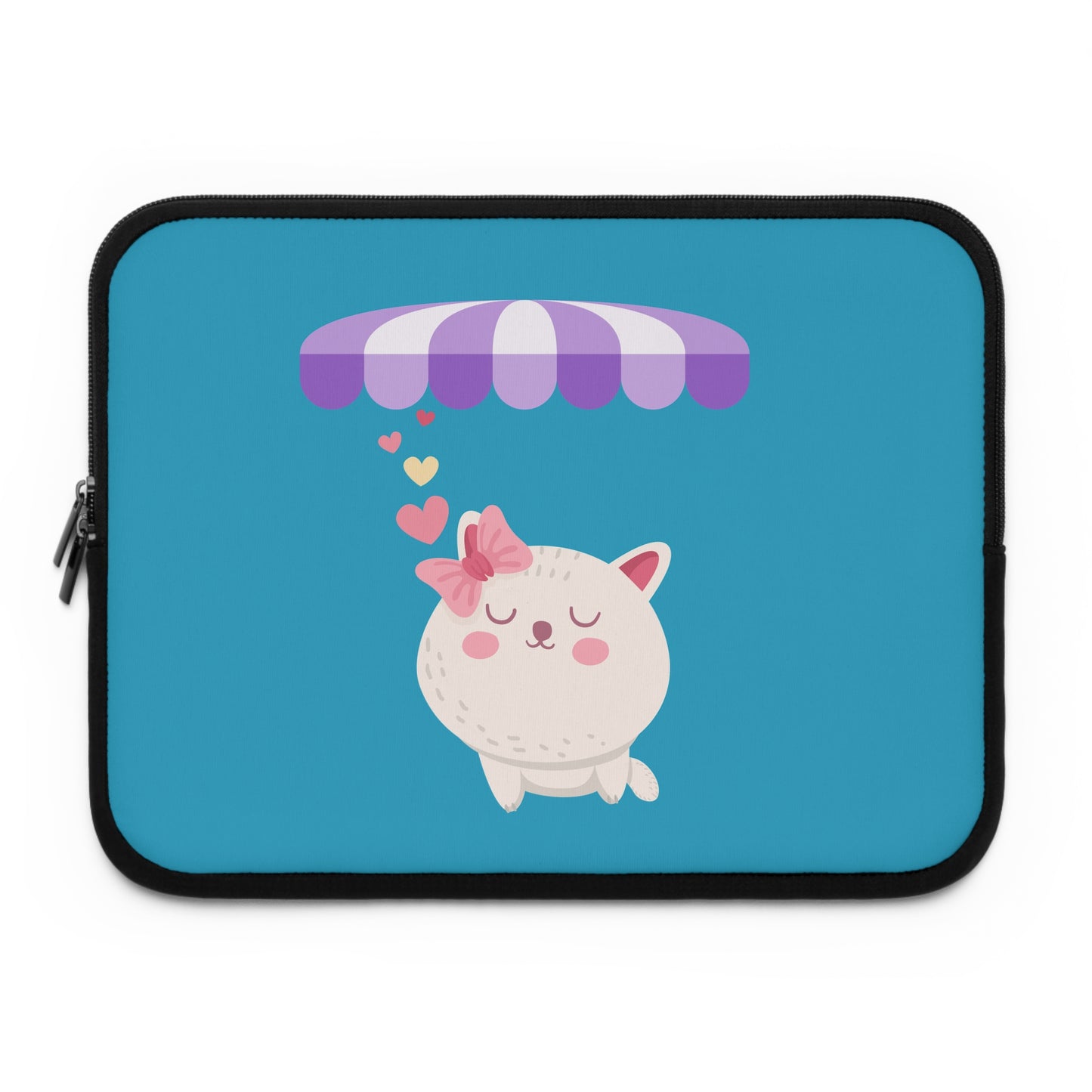 Cute Cat Laptop Sleeve with Umbrella Design | Stylish Laptop Case | True North
