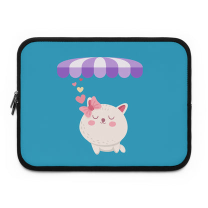 Cute Cat Laptop Sleeve with Umbrella Design | Stylish Laptop Case | True North