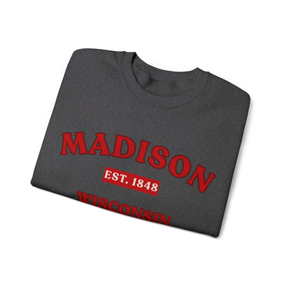 Madison Wisconsin EST. 1848 Unisex Sweatshirt | Soft Cotton Fit | True North