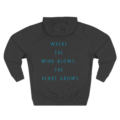 Three-Panel Fleece Hoodie  | Cozy Layer | True North