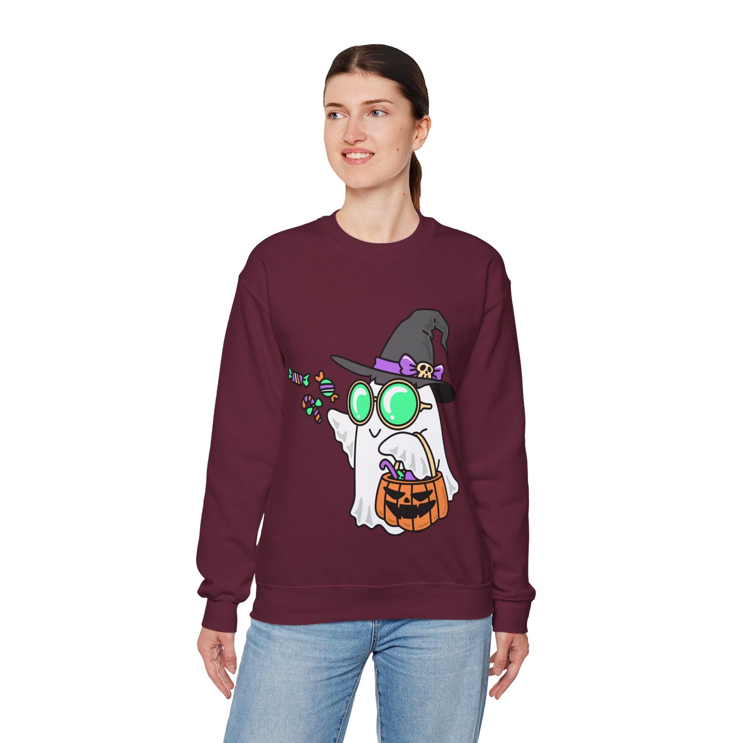 Halloween Ghost Crewneck Sweatshirt | True North