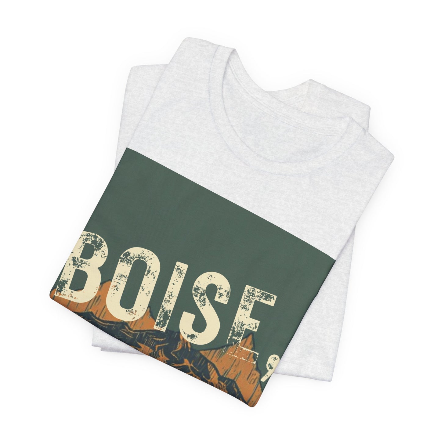 Boise Vintage Mountain Tee — Scenic River Adventure Graphic T-Shirt