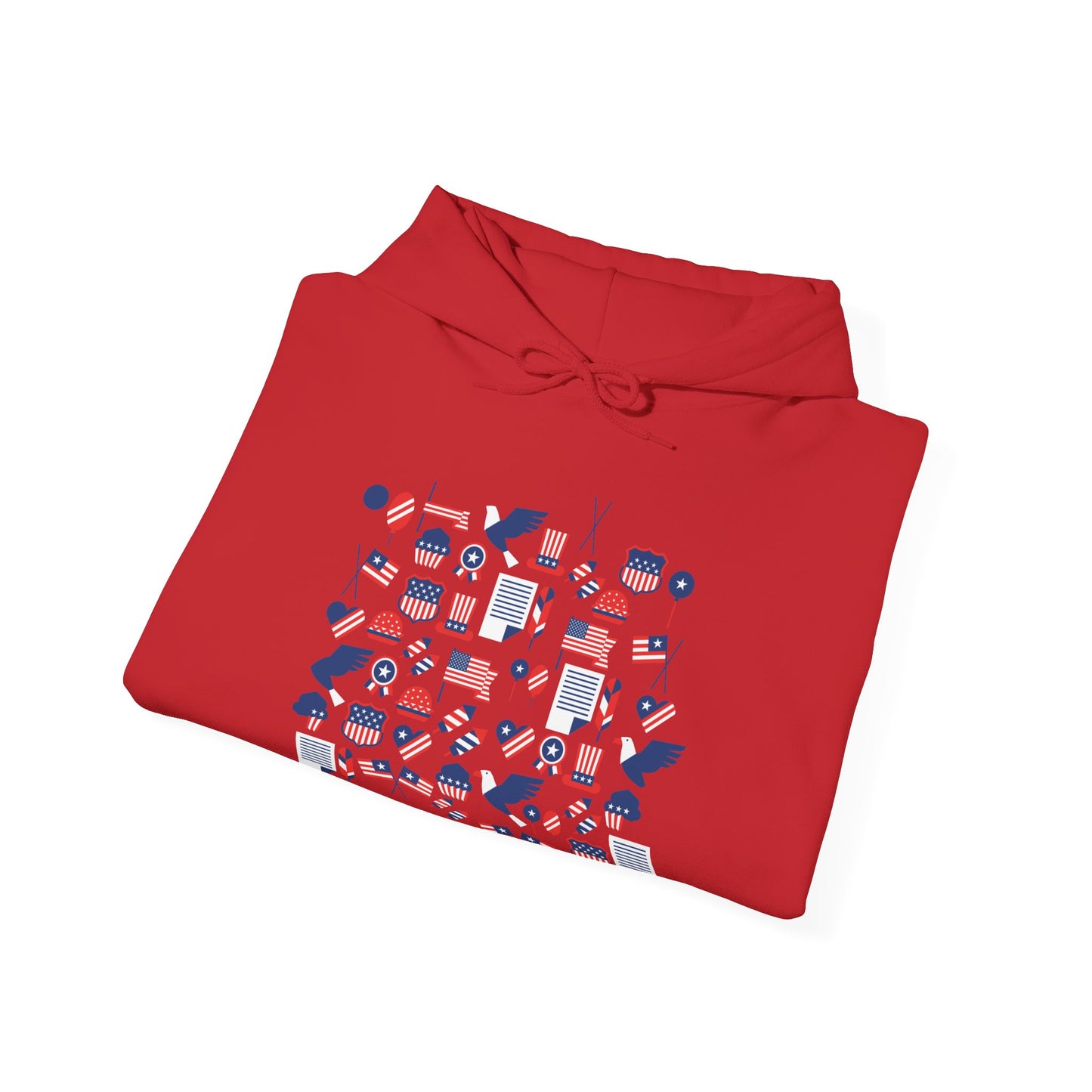 Patriotic Hooded Sweatshirt | USA-Themed Cozy Layer | True North