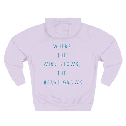 Three-Panel Fleece Hoodie  | Cozy Layer | True North
