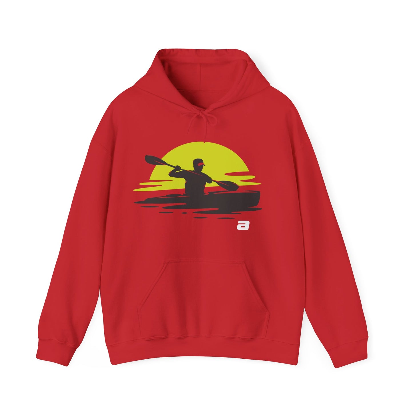 Sunset Kayaker Hooded Sweatshirt | Kayaking Lovers | True North