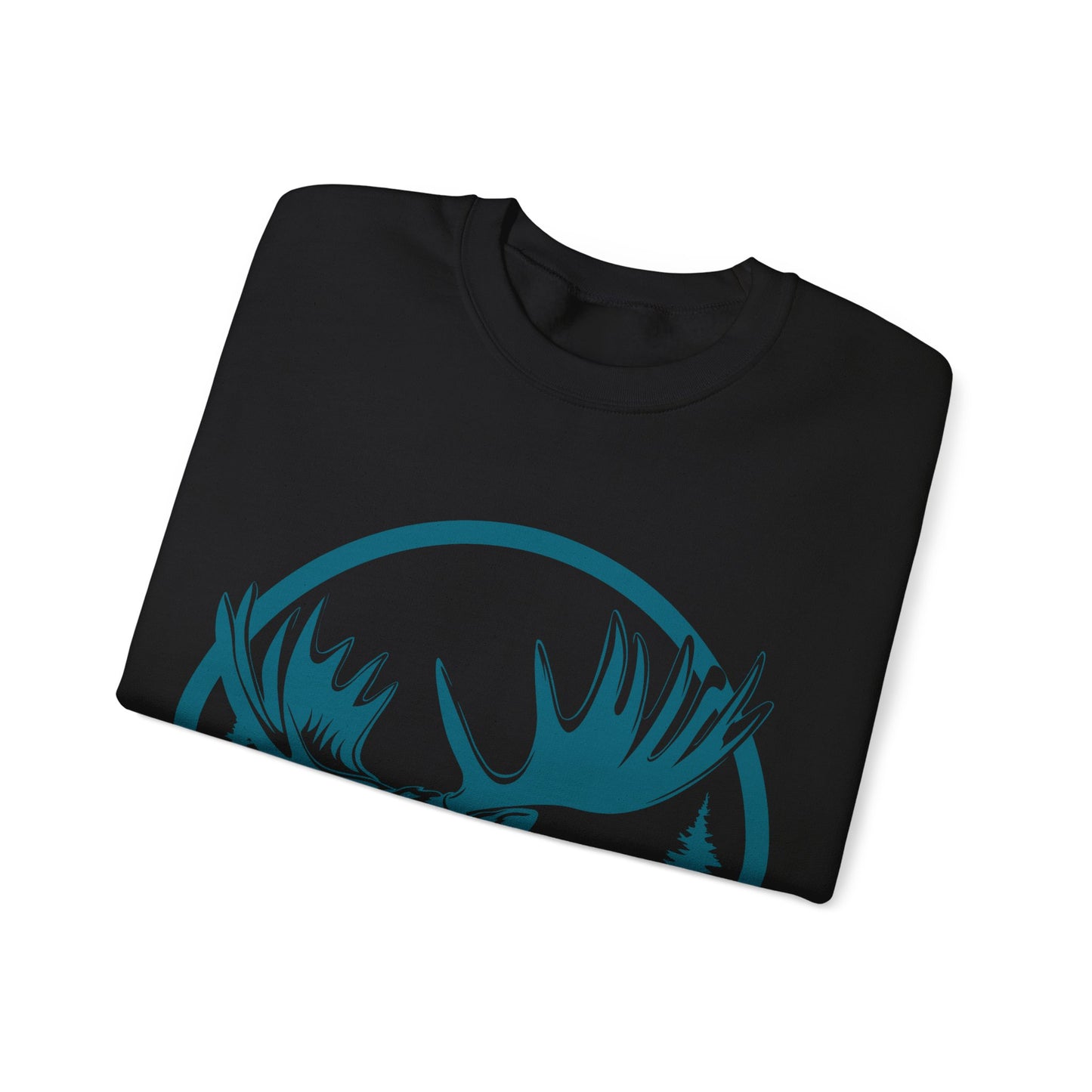 Nature-Inspired Moose Crewneck Sweatshirt | Wildlife Enthusiasts | True North
