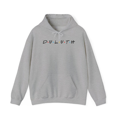 Duluth Hoodie — Minimal Friends-Style City Logo Pullover