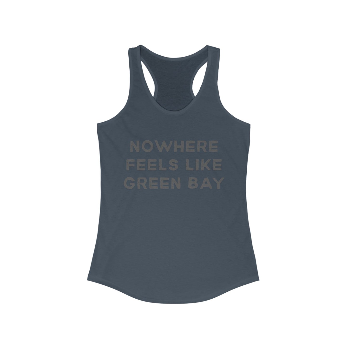 NOWHERE feels like Green Bay | Women’s Ideal Racerback Tank | True North