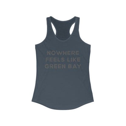 NOWHERE feels like Green Bay | Women’s Ideal Racerback Tank | True North