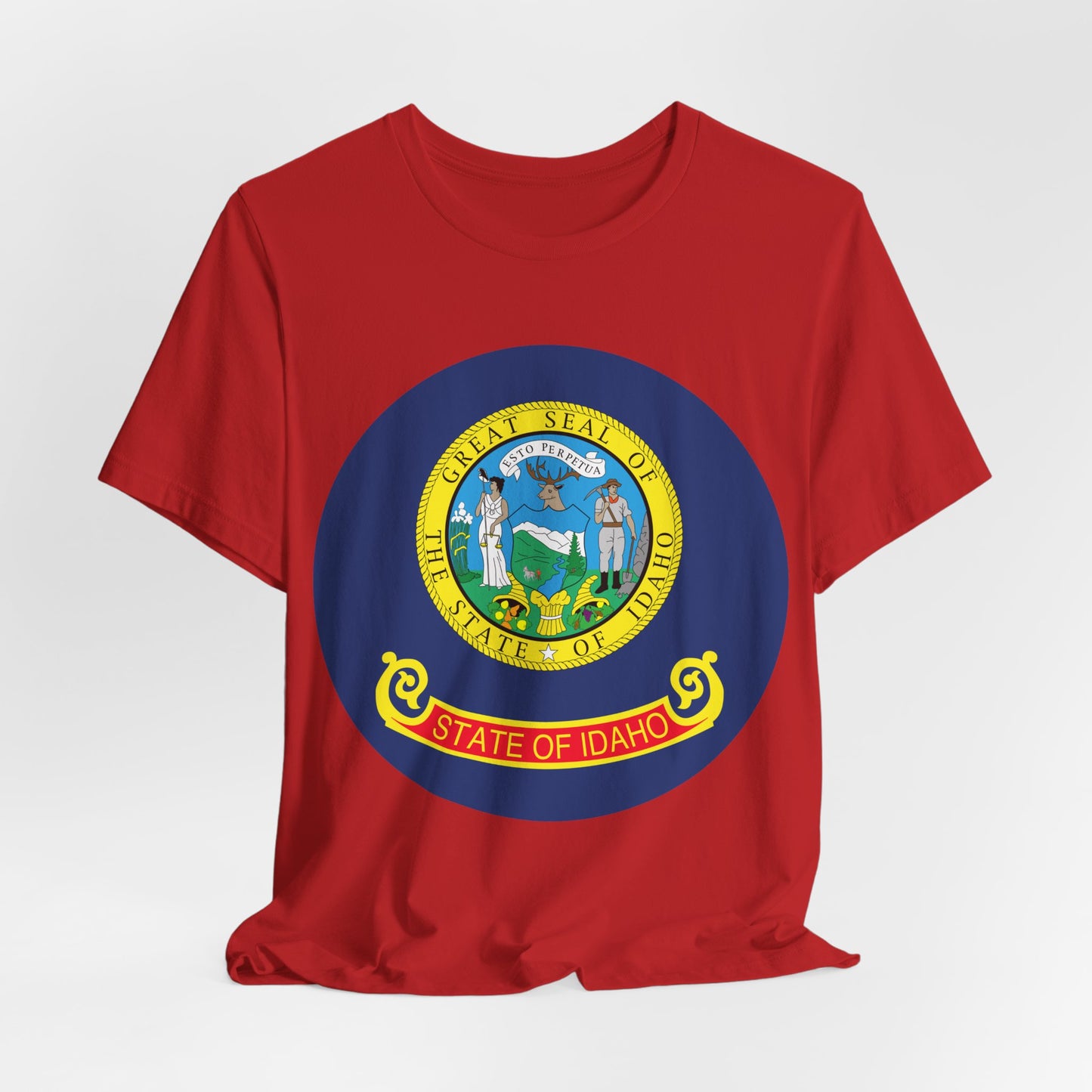Idaho State Seal T-Shirt — Vintage State Pride Tee boise