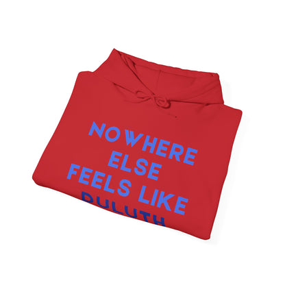 Duluth Pride Hoodie — "Nowhere Else Feels Like Duluth" Pullover