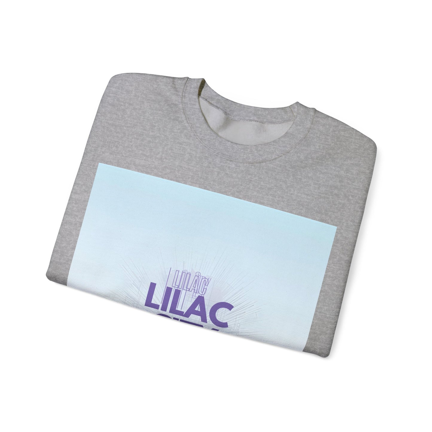Lilac City Spokane Crewneck Sweatshirt — Pastel Gradient Graphic Pullover