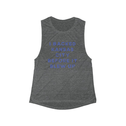 I Backed Kansas City Before It Blew Up | Women’s Flowy Scoop Muscle Tank | True North