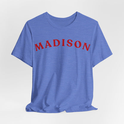 Madison Arc Name T‑Shirt — Personalized City/Name Tee
