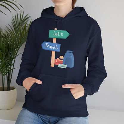 Travel-Inspired Hoodie | Adventure Sweatshirt | True North