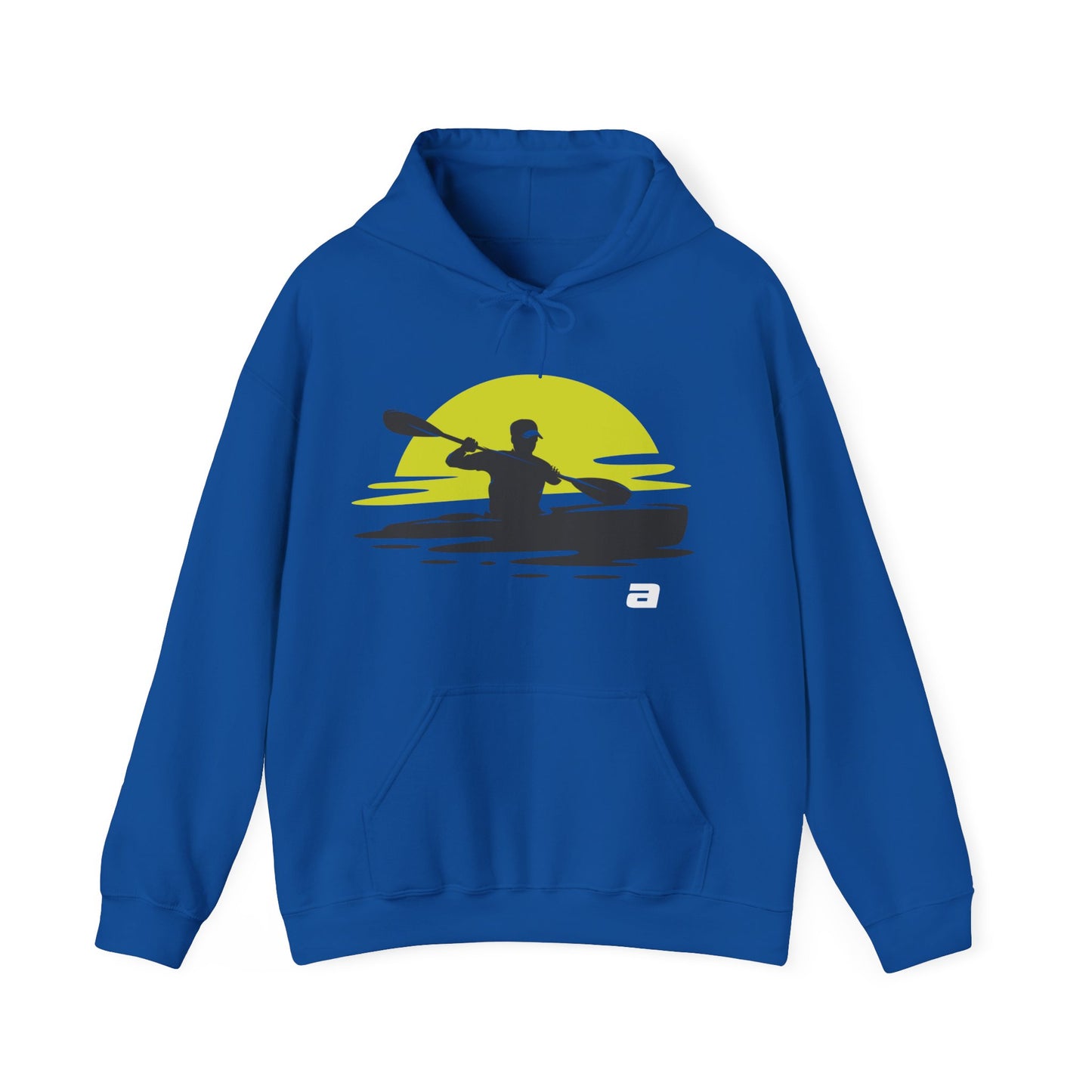 Sunset Kayaker Hooded Sweatshirt | Kayaking Lovers | True North