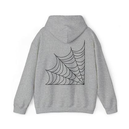 Pumpkin & Spiderweb Cozy Sweatshirt | Spooky Fall Hoodie | True North
