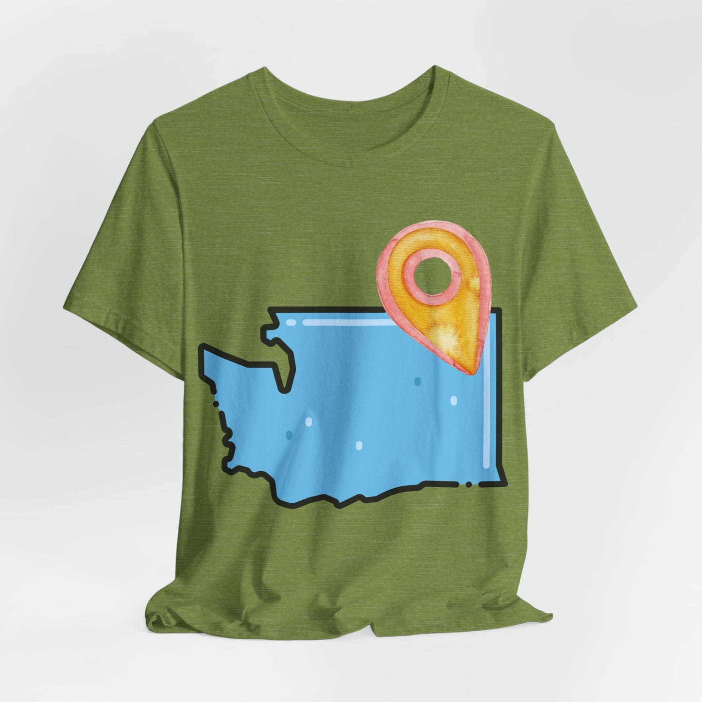 SPOKANE Map T-Shirt with Location Pin — Travel & Home Pride Tee