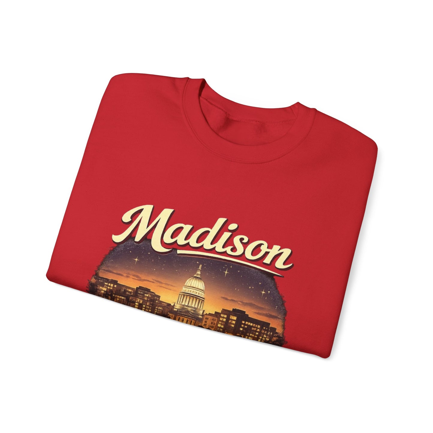 Madison Capitol Skyline Unisex Sweatshirt | Soft Cotton Fit | True North
