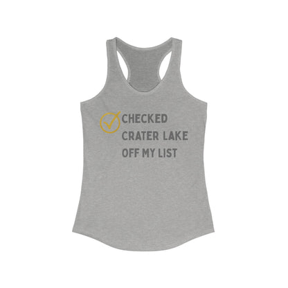 Checked Crater Lake off My List | Women’s Ideal Racerback Tank | True North