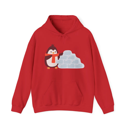Cozy Penguin Hoodie | Winter Sweatshirt with Cute Holiday Theme | True North