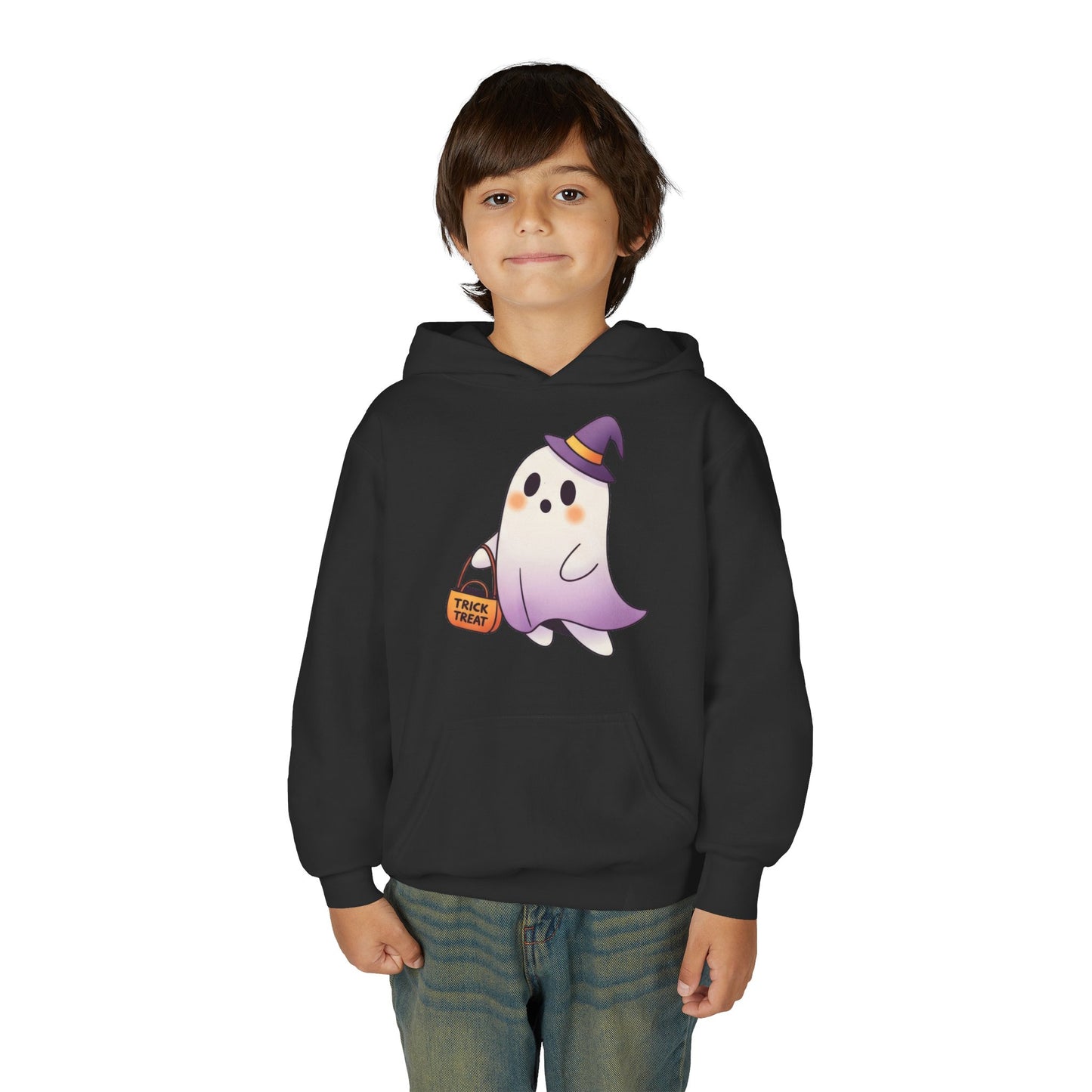 Youth Ghost Hoodie for Halloween | Comfy Fall Sweatshirt | True North