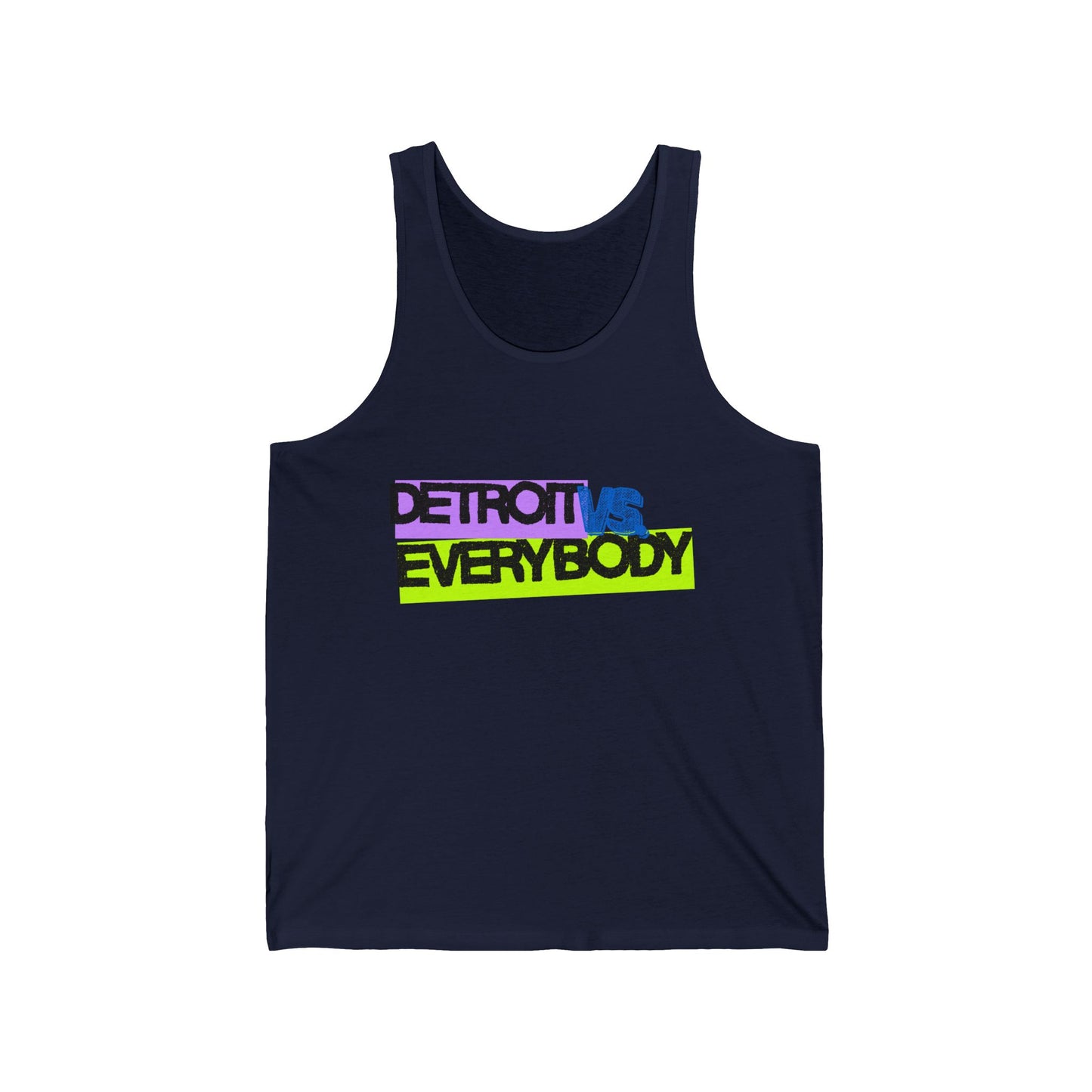 Detroit vs Everybody Neon Men/Unisex Tank Top | Lightweight Cotton | True North