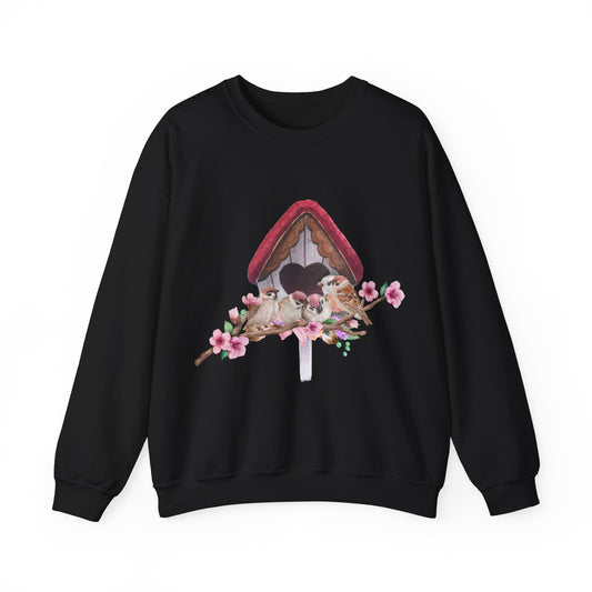 Cozy Birdhouse Crewneck Sweatshirt | Heavy Blend Pullover | True North