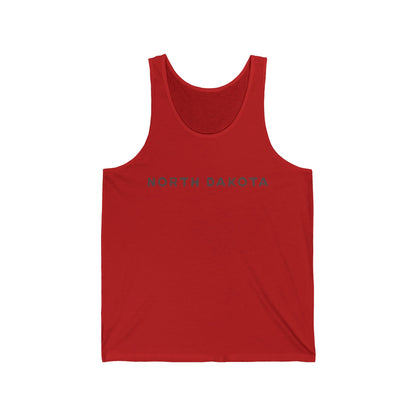 North Dakota Minimalist Men/Unisex Tank Top | Lightweight Athletic  | True North