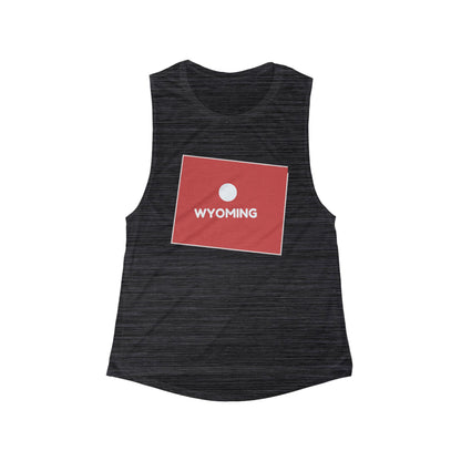 Wyoming | Women’s Flowy Scoop Muscle Tank | True North