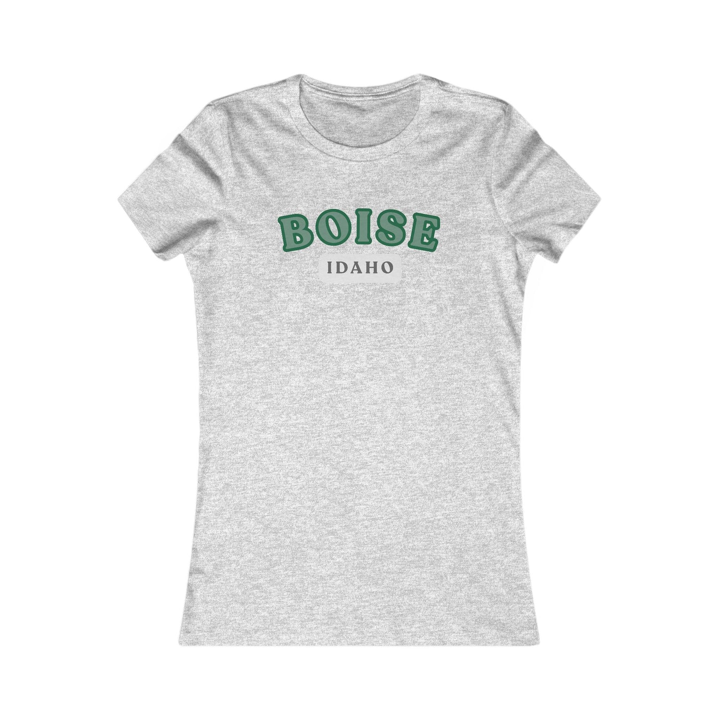 Boise Idaho Women's Graphic Tee — Retro Green City Shirt