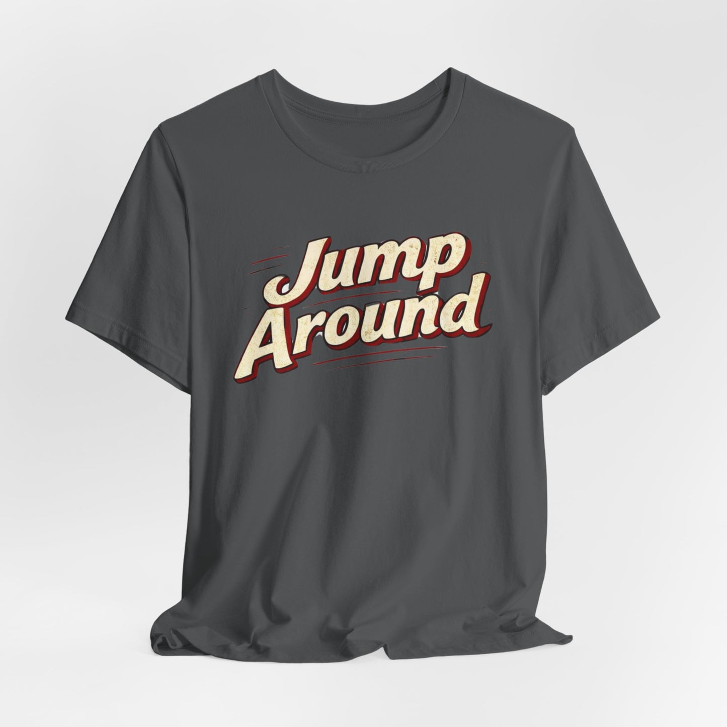 Jump Around Vintage Graphic Tee — Retro Dance Party JERSEY T‑Shirt MADISON