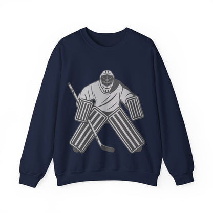 Goalie Hockey Crewneck Sweatshirt | Cozy Winter Pullover | True North