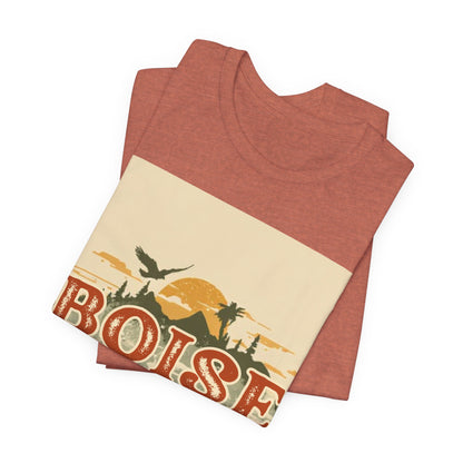 Boise Idaho Retro Sunset T-Shirt