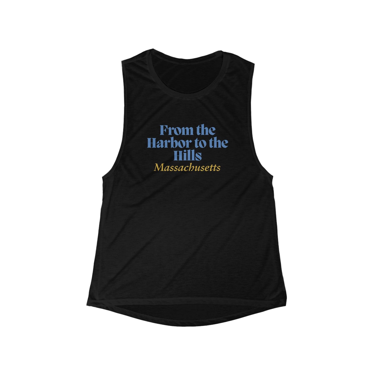 From the Harbor to the Hills Massachusetts | Women’s Flowy Scoop Muscle Tank | True North