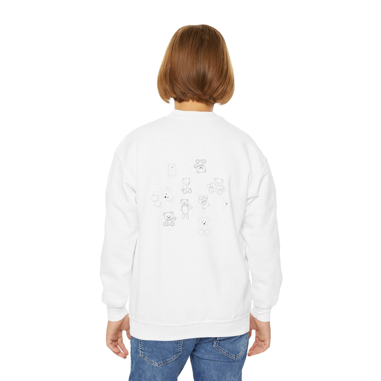 Cute Bear Graphic Youth Crewneck Sweatshirt | Cozy  Holidays | True North