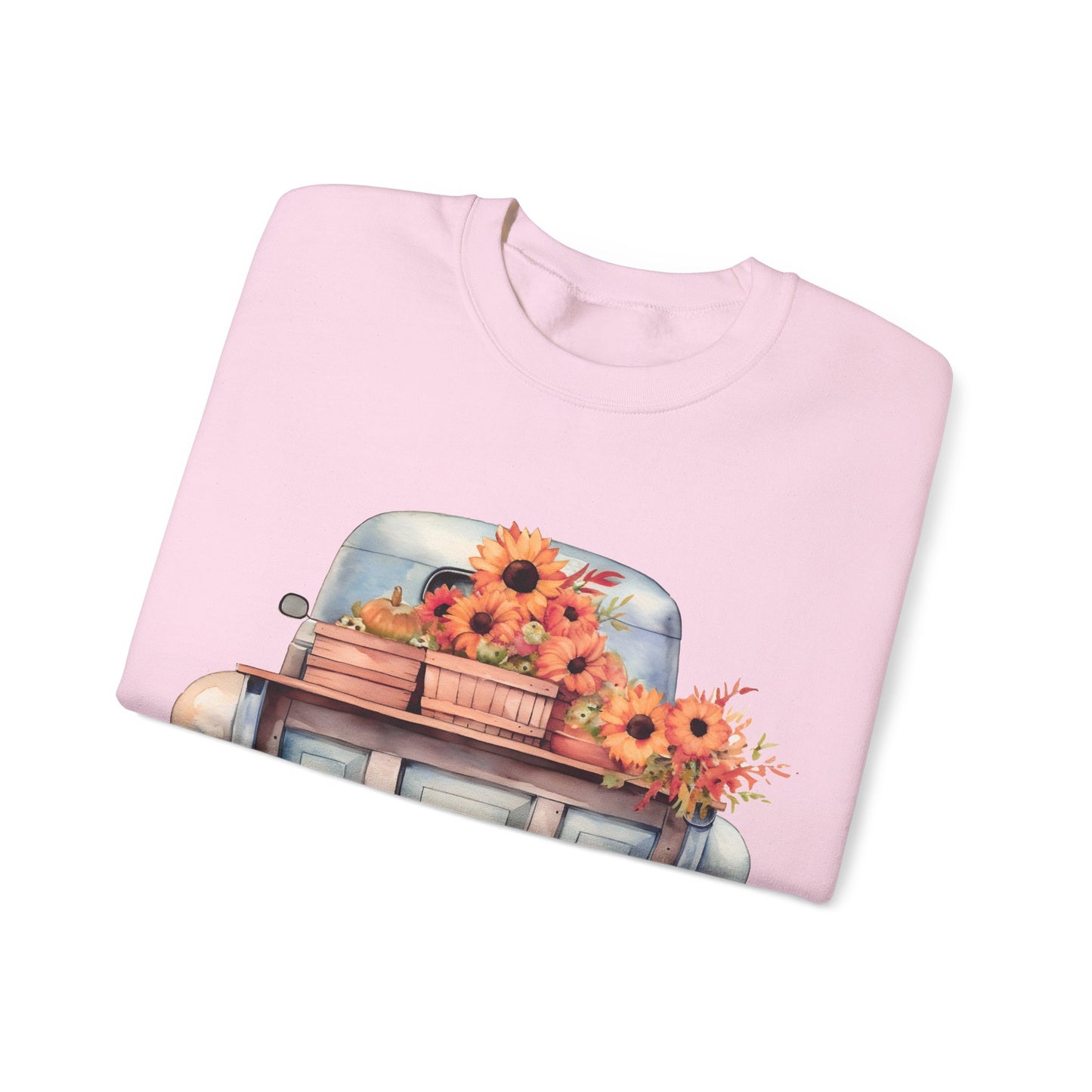 Fall Floral Truck Crewneck Sweatshirt | Autumn Apparel | True North