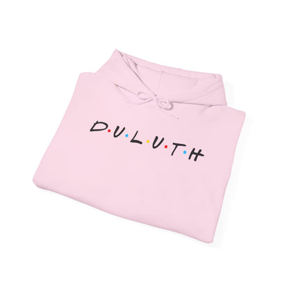 Duluth Hoodie — Minimal Friends-Style City Logo Pullover