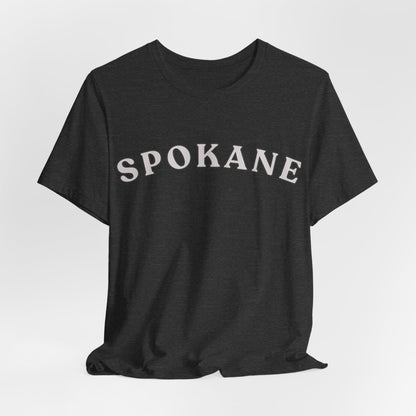 Spokane Retro Arch T-Shirt — Vintage College Style Tee